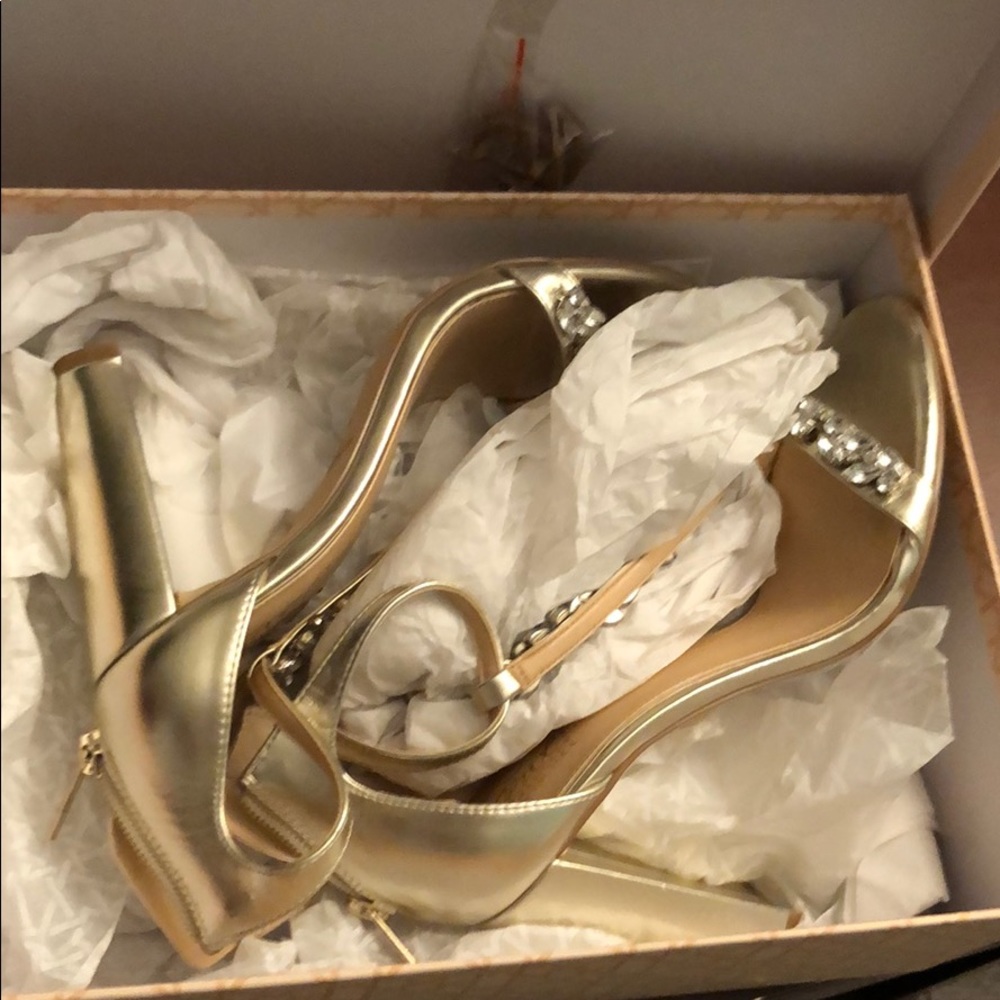 Gold diamond Heels